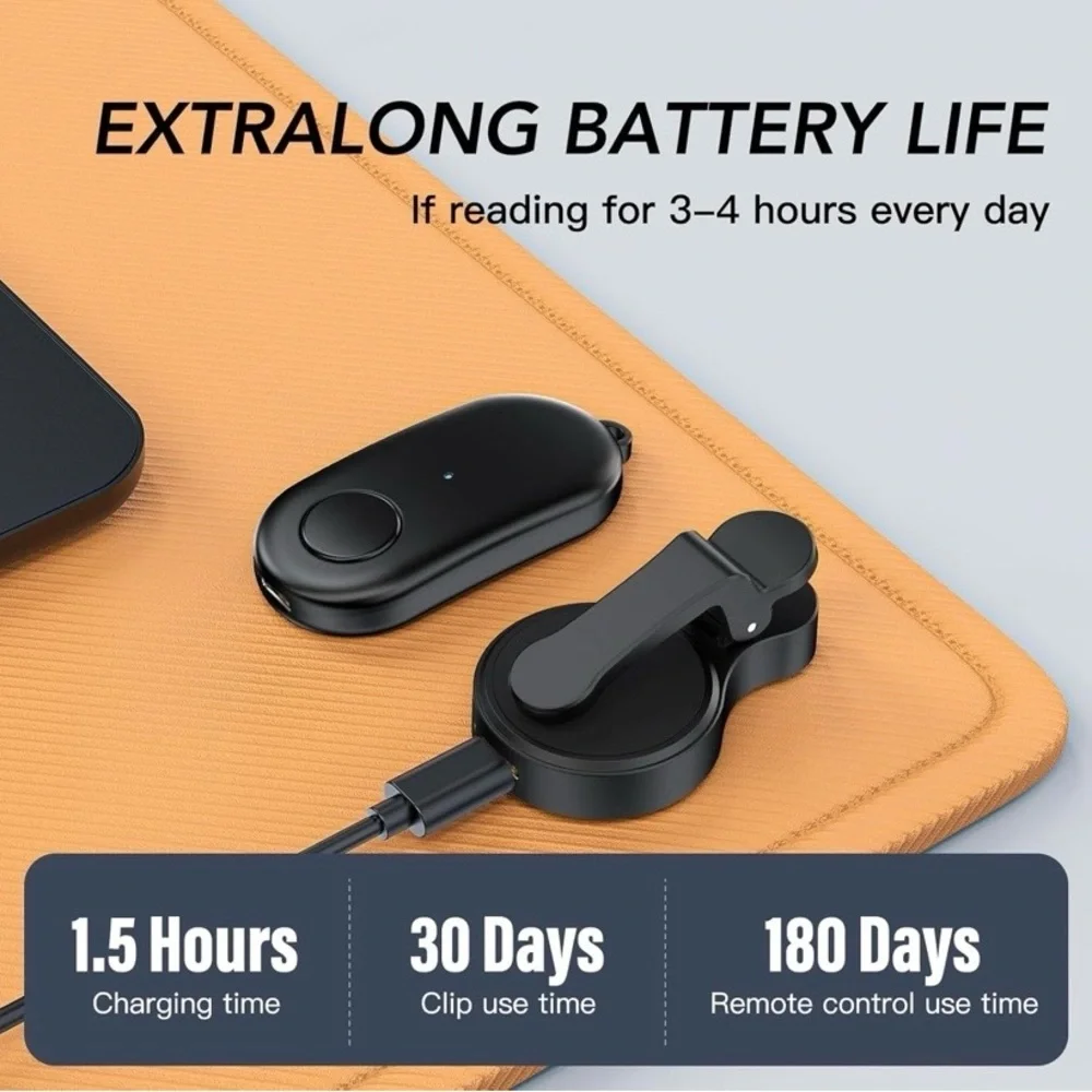 NEW Remote Page Turner for Kindle, iPad & Tablets – Wireless Reading Clicker